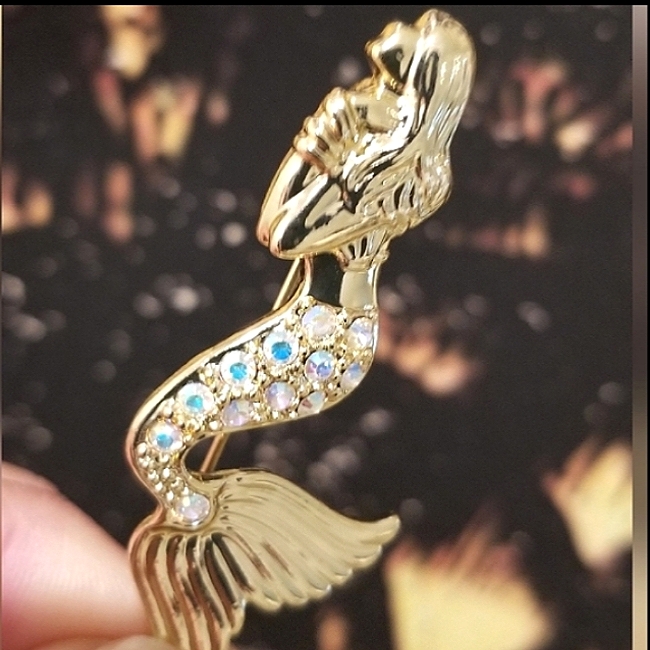 Danecraft Mermaid Rare Brooch Pin Vintage Collectible 27$